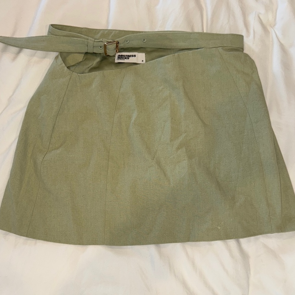 Mistress Rocks Mint Green Wrap Skirt